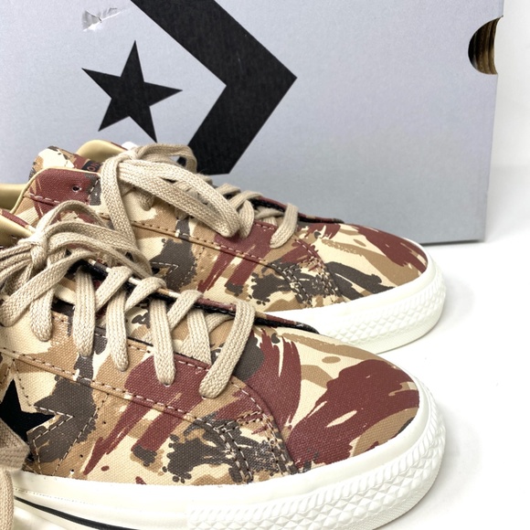 Converse One Star Pro OX Low Top Brown Khaki Women’s Canvas Sneakers A03679C - Picture 6 of 11